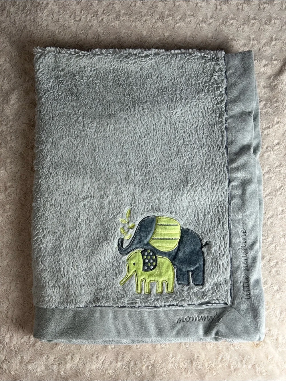 Koala Baby Mommy's Little Sunshine Elephants Blanket Gray Green 2016 Dots Stripe